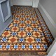 Victorian tile floor after specialist cleaning and restoration in Bearsden, Glasgow